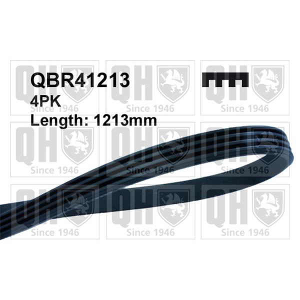 1 courroie d'entrainement Quinton Hazell QBR41213