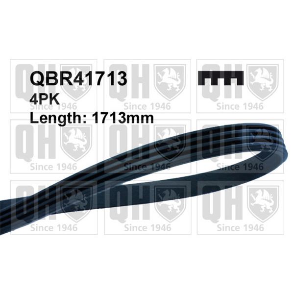 1 courroie d'entrainement Quinton Hazell QBR41713