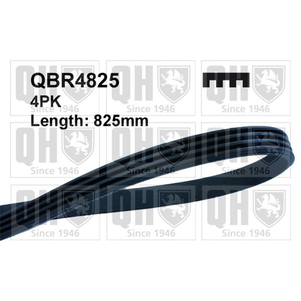 1 courroie d'entrainement Quinton Hazell QBR4825