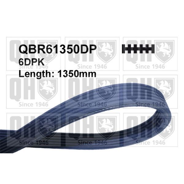 1 courroie d'entrainement Quinton Hazell QBR61350DP