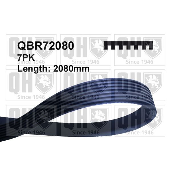 1 courroie d'entrainement Quinton Hazell QBR72080