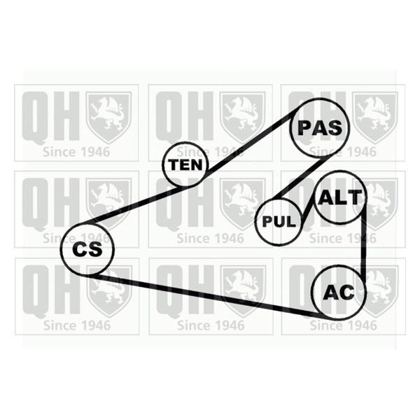 1 kit d'entrainement Quinton Hazell QDK24