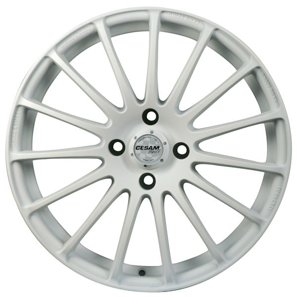 Jante aluminium Cesam 15 pouces White Mat