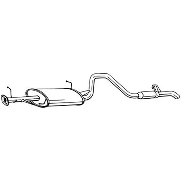 1 silencieux d'échappement arrière Bosal 286059