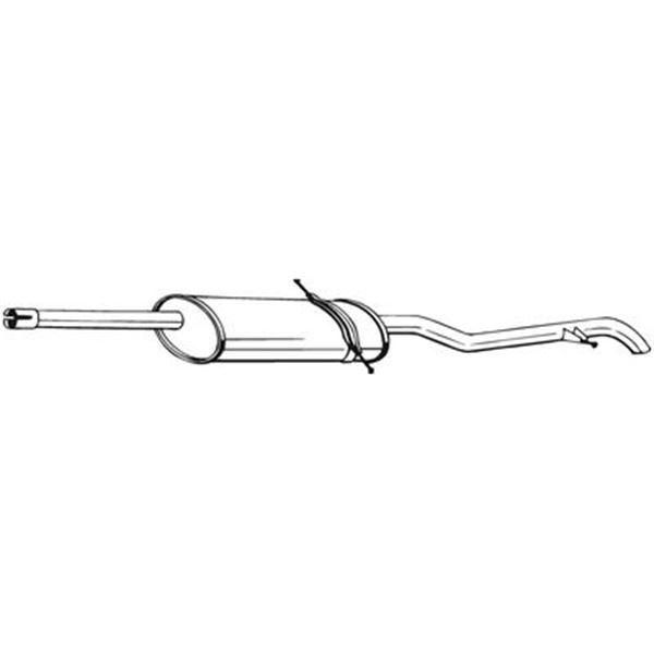 1 silencieux d'échappement arrière Bosal 286555