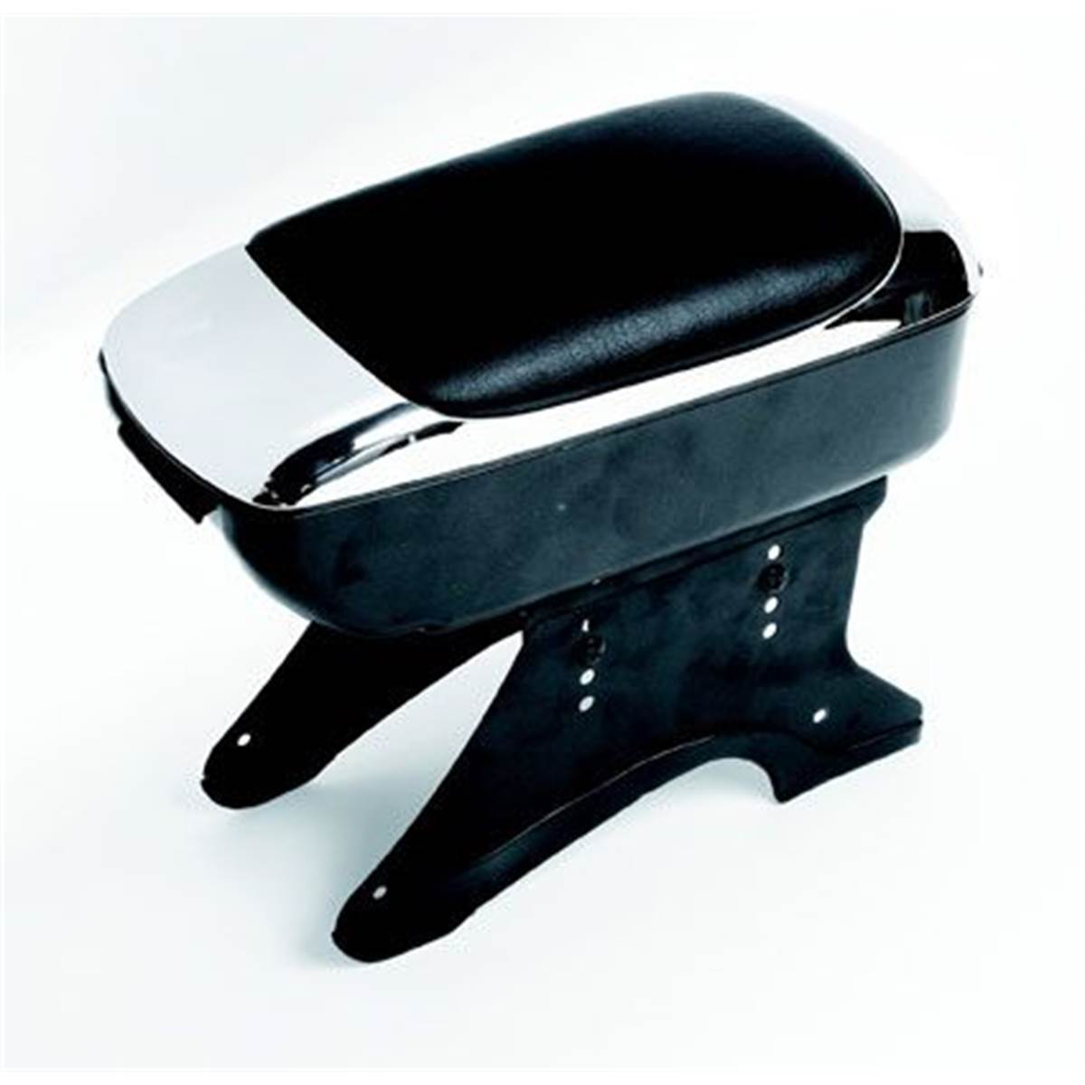 Accoudoir central et rangement noir/chrome BC Corona