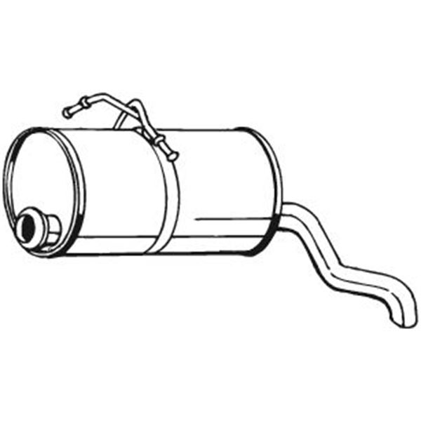 1 silencieux d'échappement arrière Bosal 190129