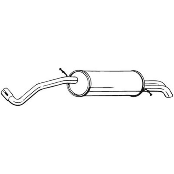 1 silencieux d'échappement arrière Bosal 278531