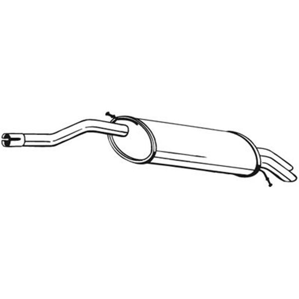 1 silencieux d'échappement arrière Bosal 279947