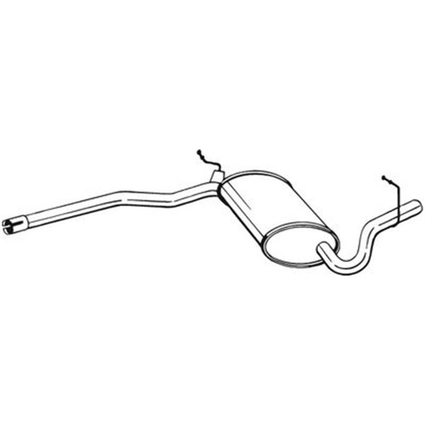 1 silencieux d'échappement intermédiaire Bosal 282915