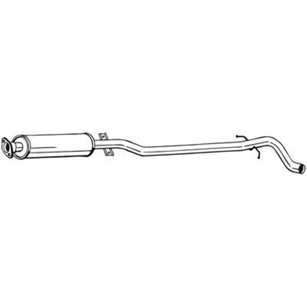 1 silencieux d'échappement intermédiaire Bosal 286185