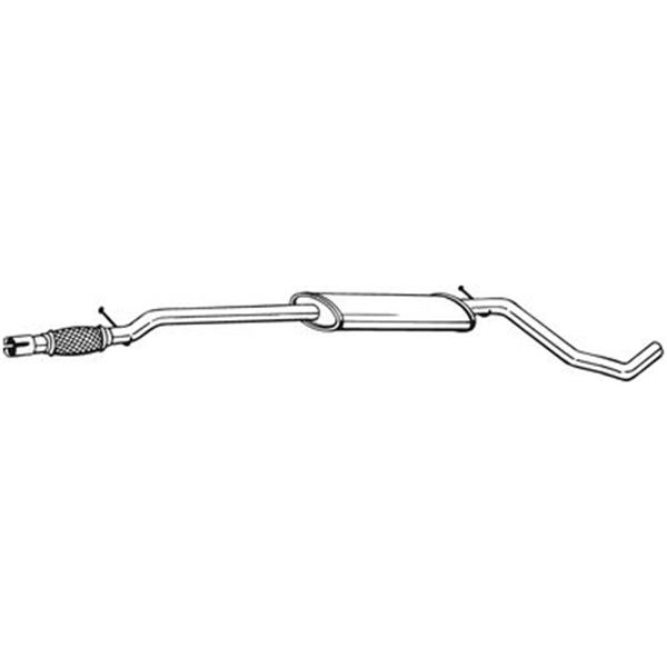 1 silencieux d'échappement intermédiaire Bosal 286201