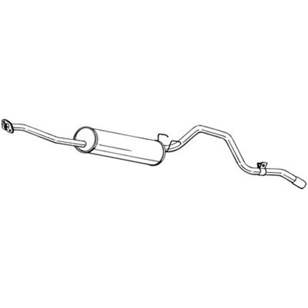 1 silencieux d'échappement arrière Bosal 287667