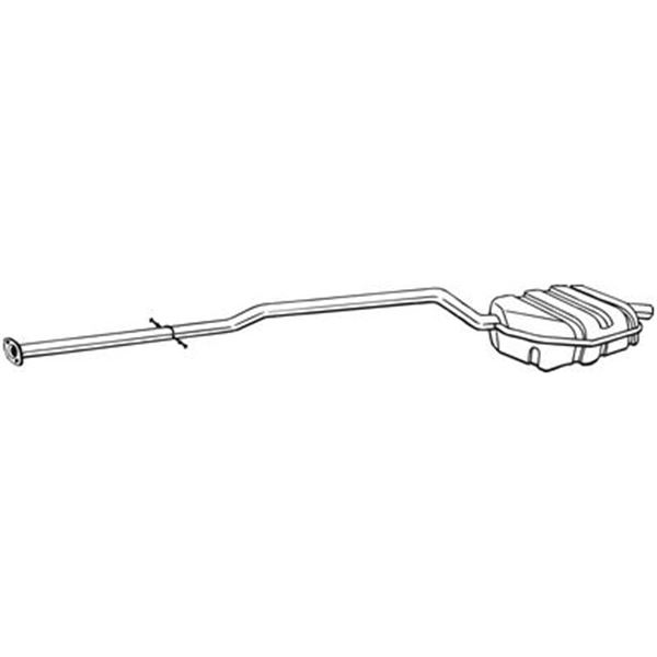 1 silencieux d'échappement arrière Bosal 290161