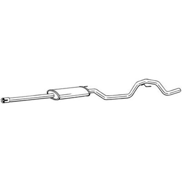 1 silencieux d'échappement intermédiaire Bosal 292039