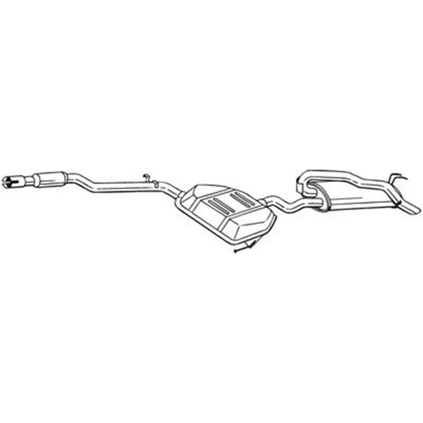 1 silencieux d'échappement arrière Bosal 292307