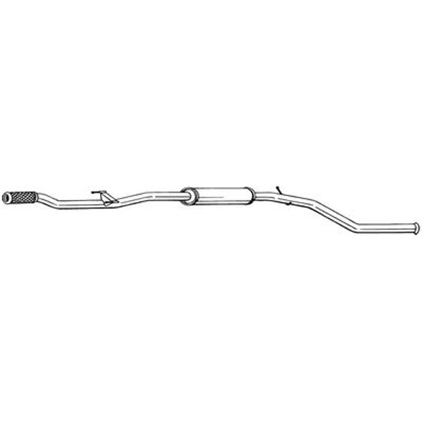 1 silencieux d'échappement intermédiaire Bosal 295091