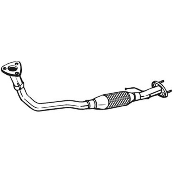 1 tuyau d'échappement Bosal 835351