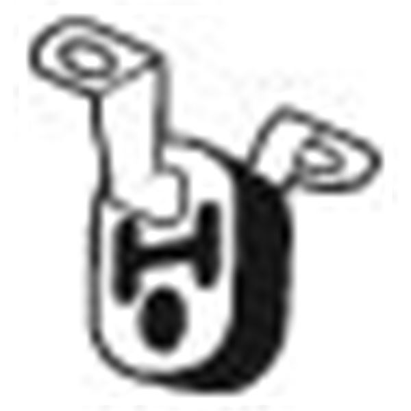 1 silentbloc d'échappement Bosal 255455