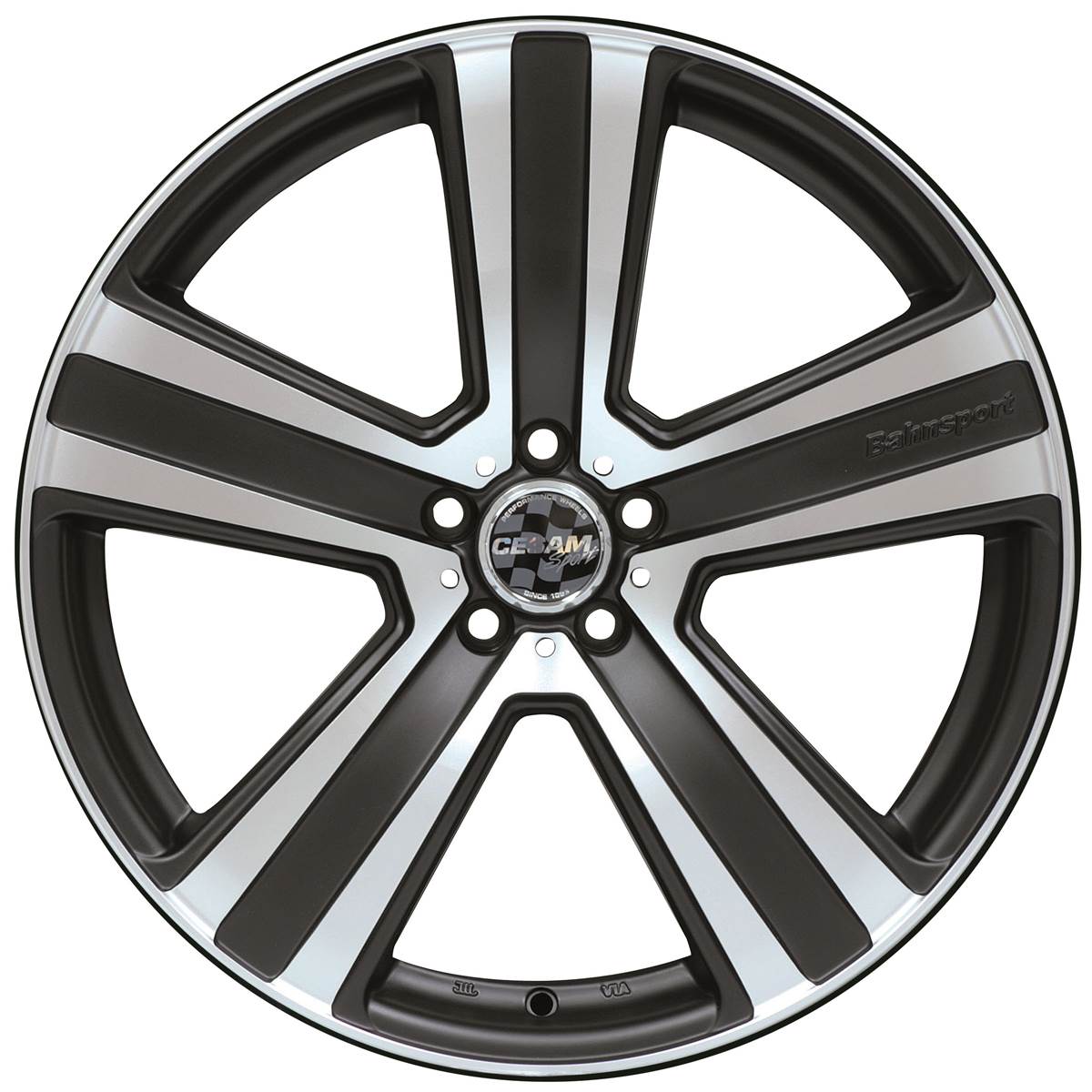 Jante Aluminium Cesam 17 Pouces Black Poli Mat