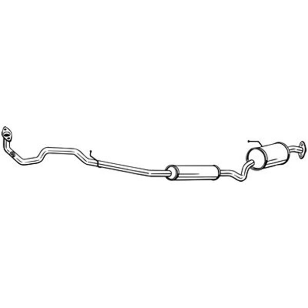 1 silencieux d'échappement avant Bosal 293159