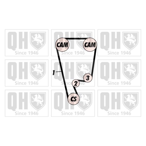 1 kit de distribution Quinton Hazell QBK391
