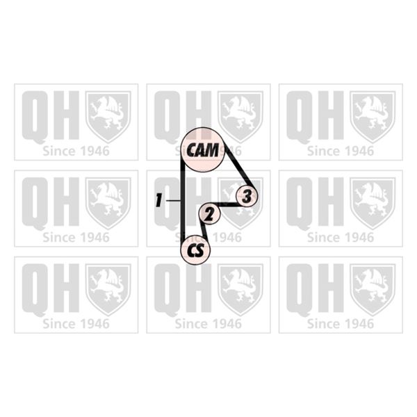 1 kit de distribution Quinton Hazell QBK393