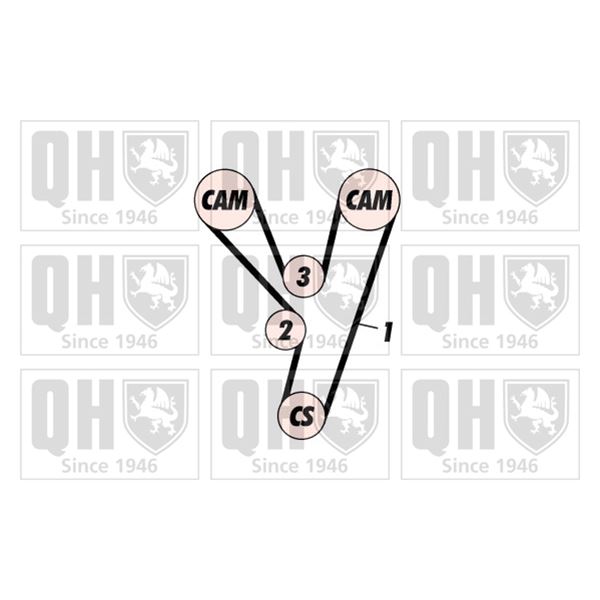 1 kit de distribution Quinton Hazell QBK395