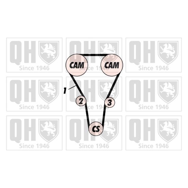 1 kit de distribution Quinton Hazell QBK412