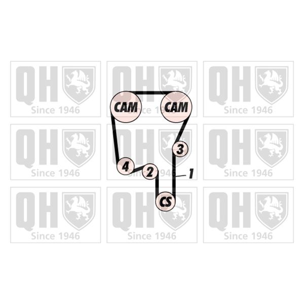 1 kit de distribution Quinton Hazell QBK457