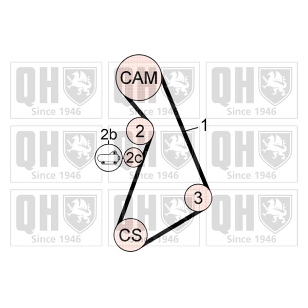 1 kit de distribution Quinton Hazell QBK557