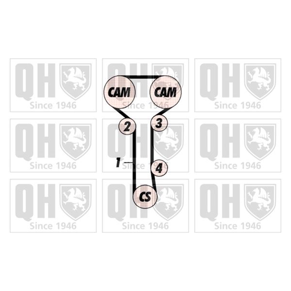 1 kit de distribution Quinton Hazell QBK560