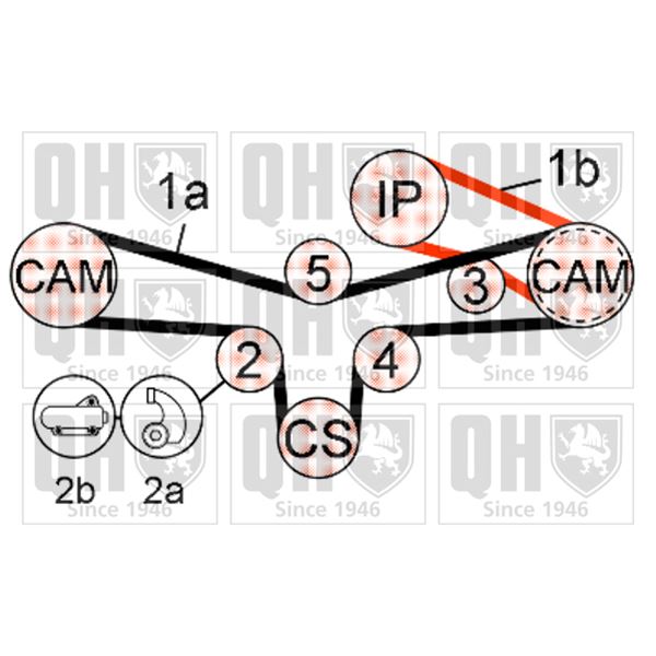 1 kit de distribution Quinton Hazell QBK584