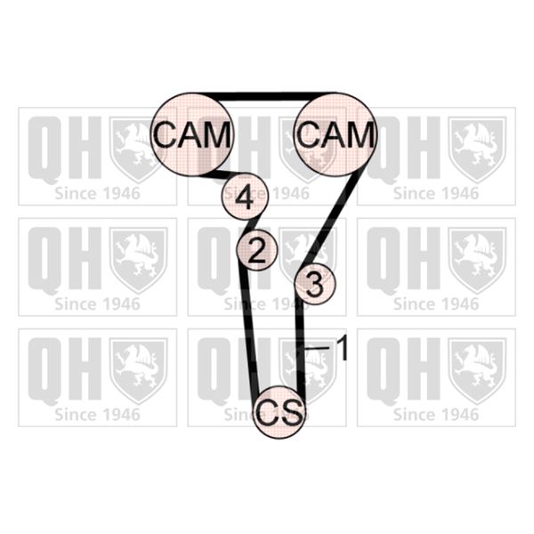 1 kit de distribution Quinton Hazell QBK610
