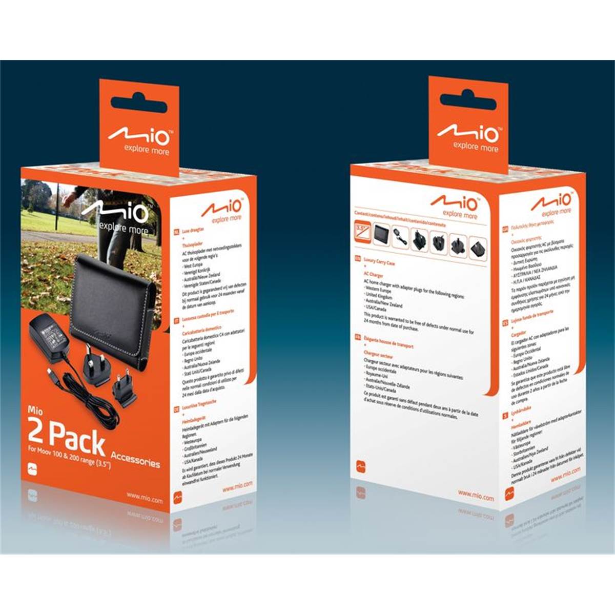 Pack De 2 Accessoires Pour Mio Moov Écrans 3.5 Pouces