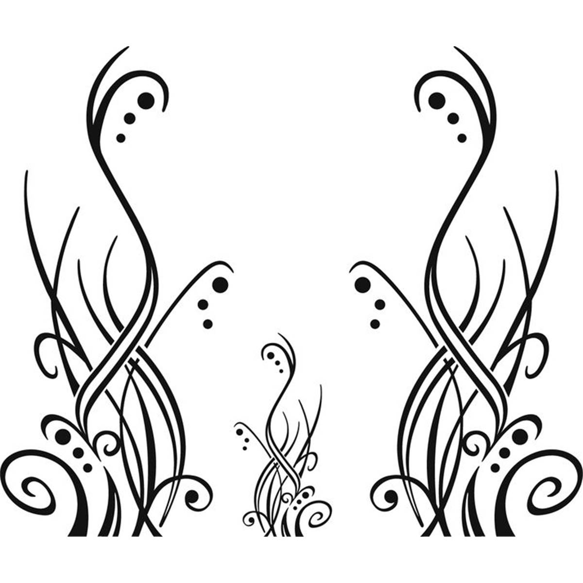 Décor Transférable Spring Flowers Fushia