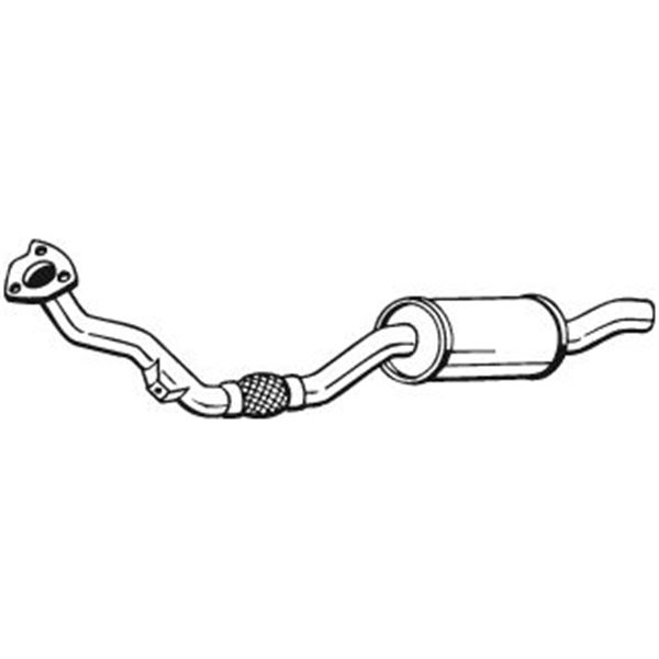 1 silencieux d'échappement avant Bosal 233073