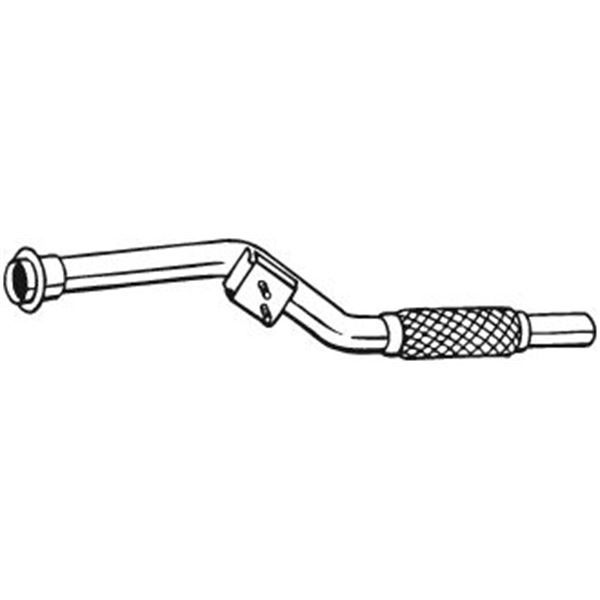 1 tuyau d'échappement Bosal 800003