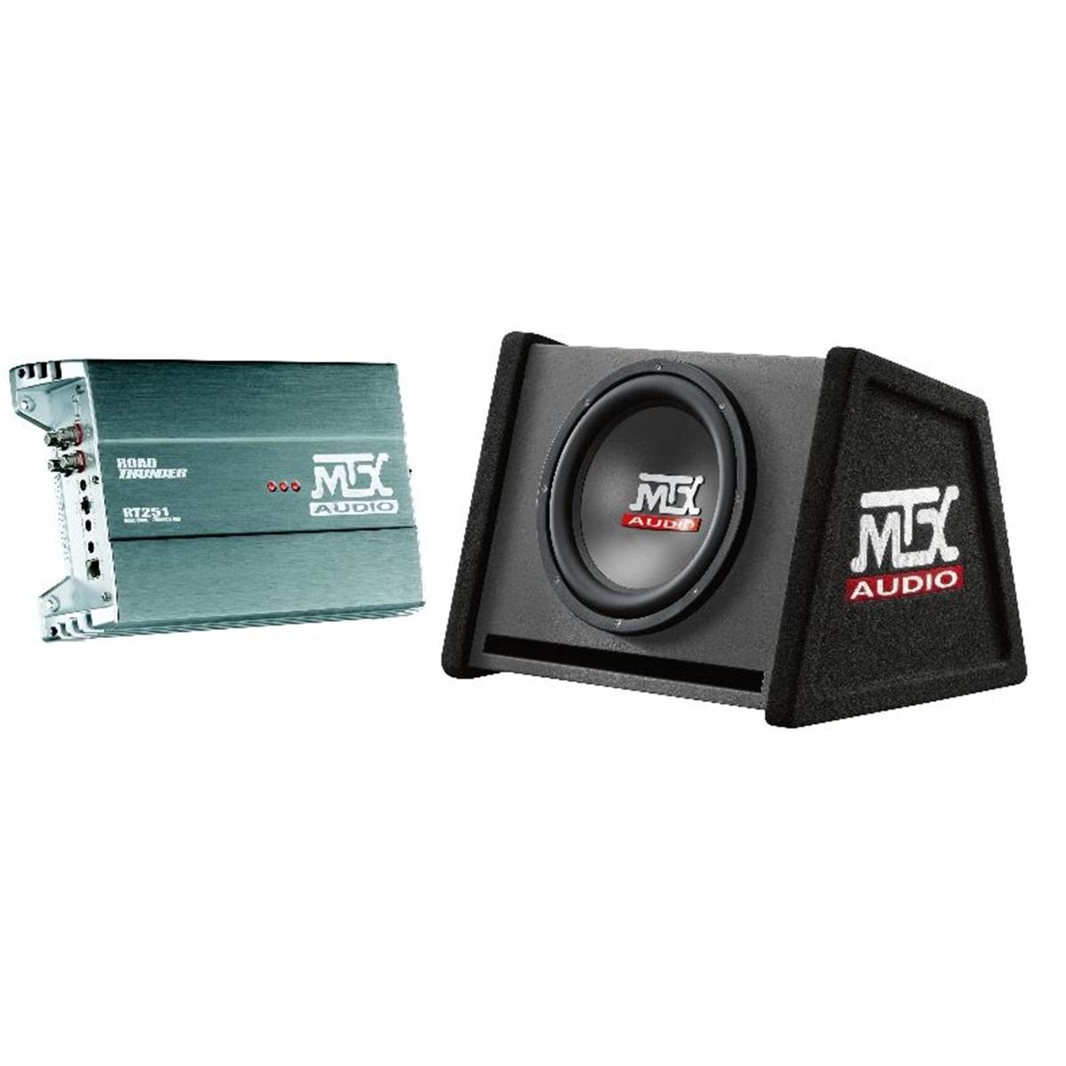 Ampli Mono Rt251 Et Caisson Reflex Rt12dv Mtx Rtp1000