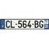 Plaque immatriculation alu basic 520 x 110 mm département 28
