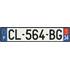 Plaque immatriculation alu basic 520 x 110 mm département 34