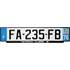 Plaque immatriculation alu basic 520 x 120 mm département 06