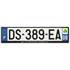Plaque immatriculation alu basic 520 x 120 mm département 08
