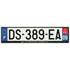 Plaque immatriculation alu basic 520 x 120 mm département 09