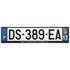 Plaque immatriculation alu basic 520 x 120 mm département 13