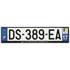 Plaque immatriculation alu basic 520 x 120 mm département 17