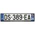 Plaque immatriculation alu basic 520 x 120 mm département 26
