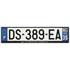 Plaque immatriculation alu basic 520 x 120 mm département 35