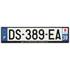 Plaque immatriculation alu basic 520 x 120 mm département 39