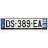 Plaque immatriculation alu basic 520 x 120 mm département 40